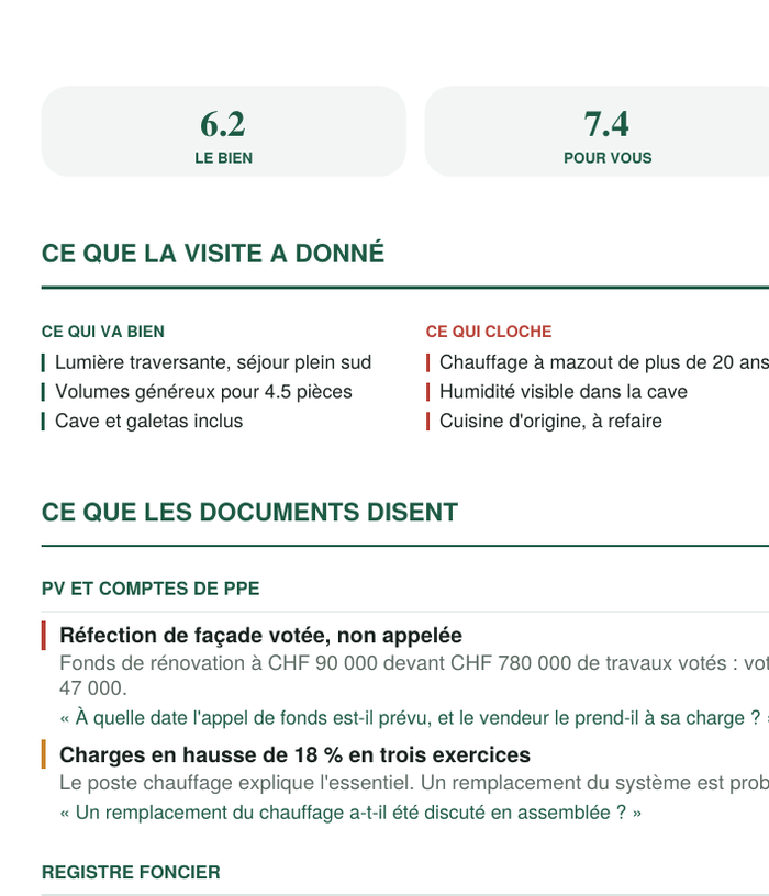 Une page du dossier Kasaka